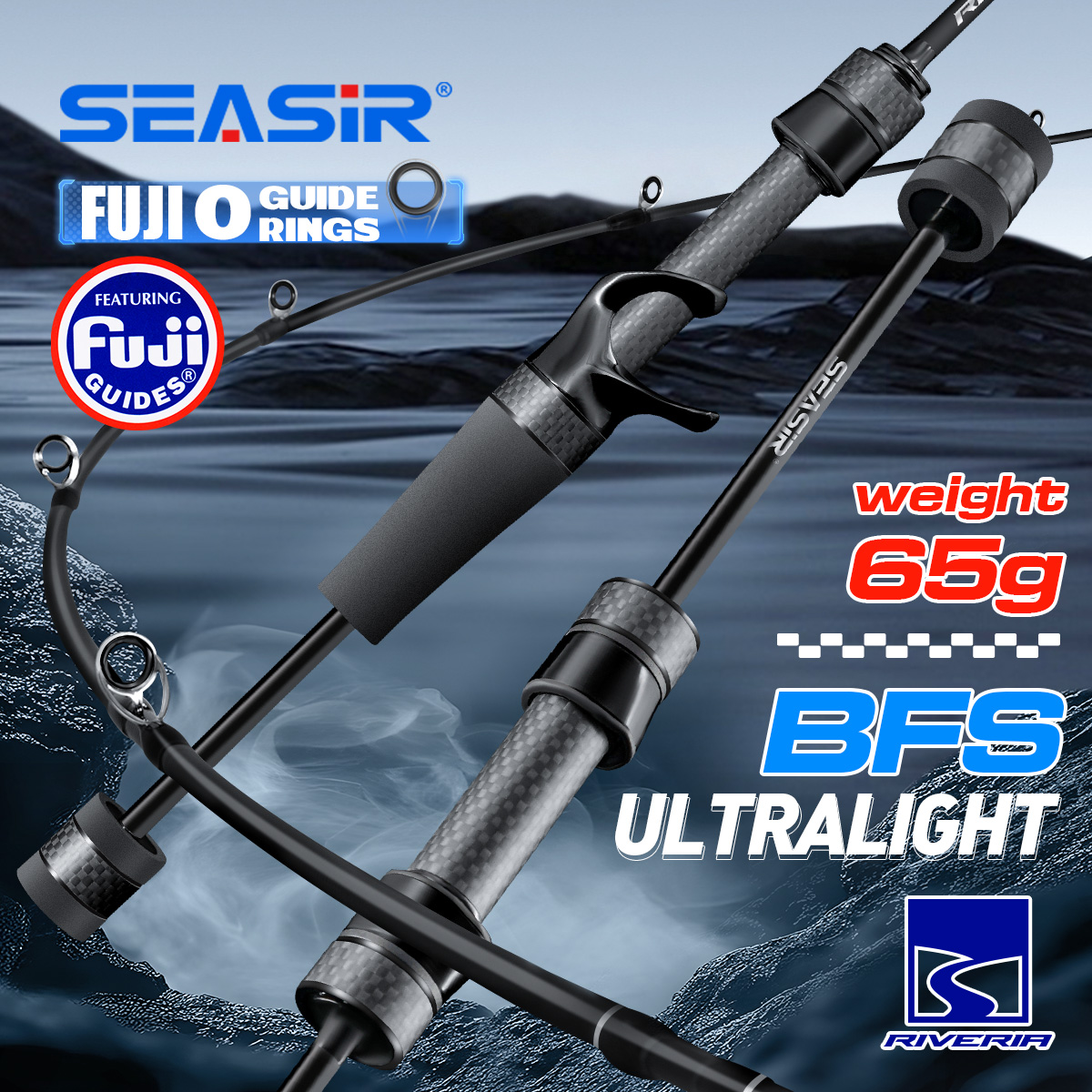 Kastking Reel Zephyr - Seasir Riveria BFS caña de pescar