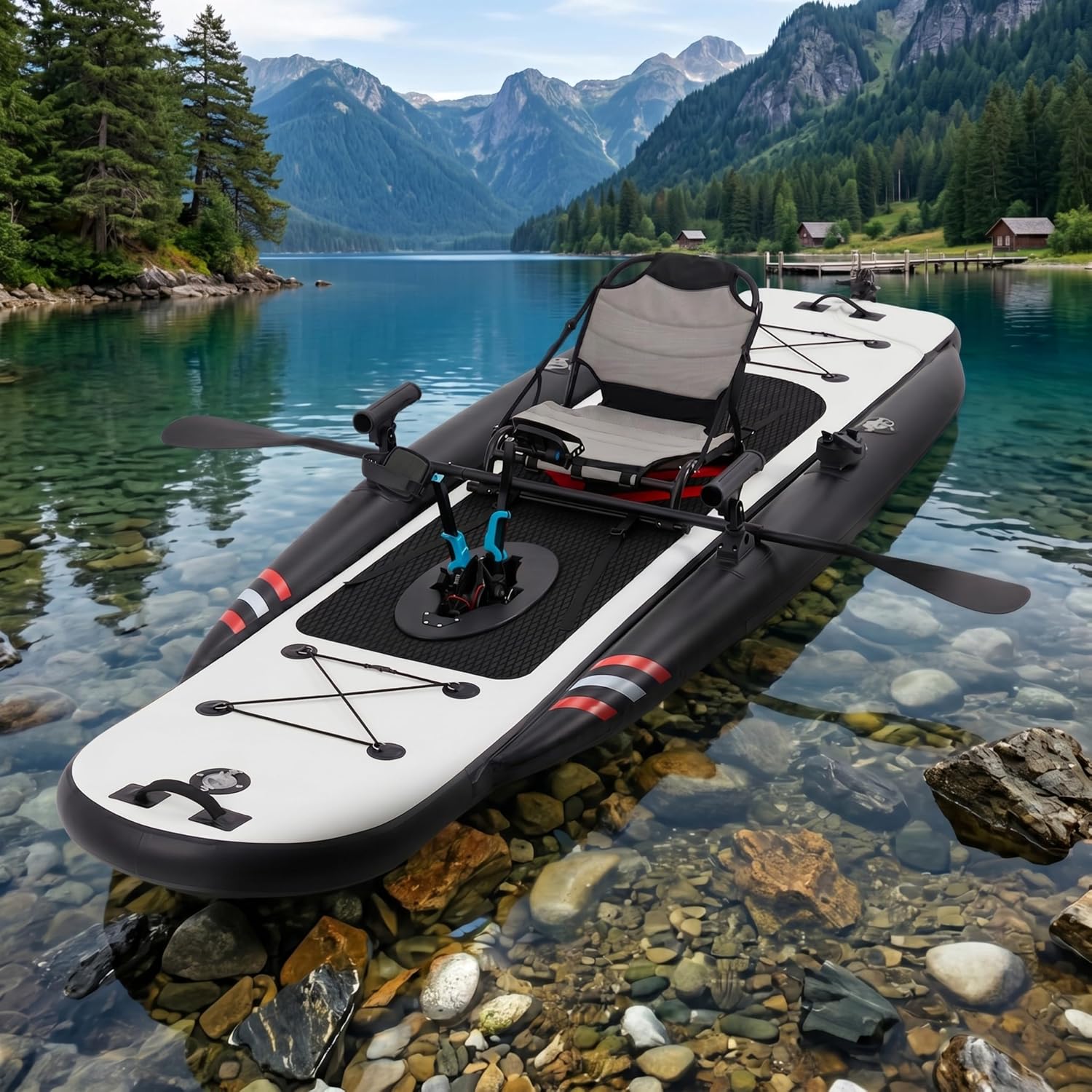 Kayak Inflable de Pesca de PVC - Fishing Kayak Pedal Drive reseña y precio